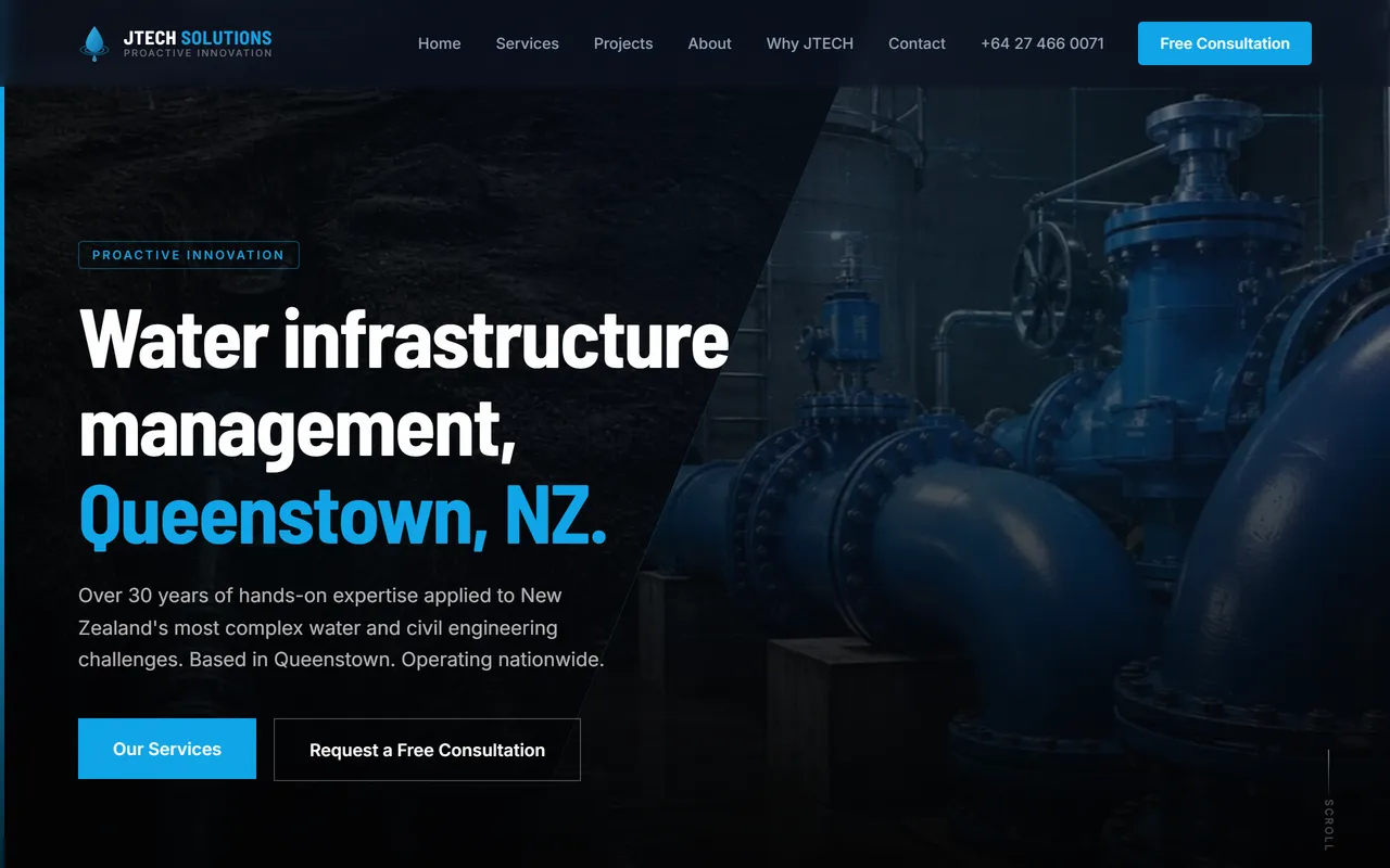 JTECH Solutions website